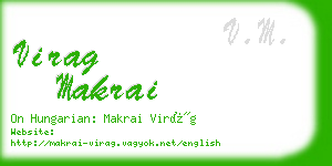 virag makrai business card